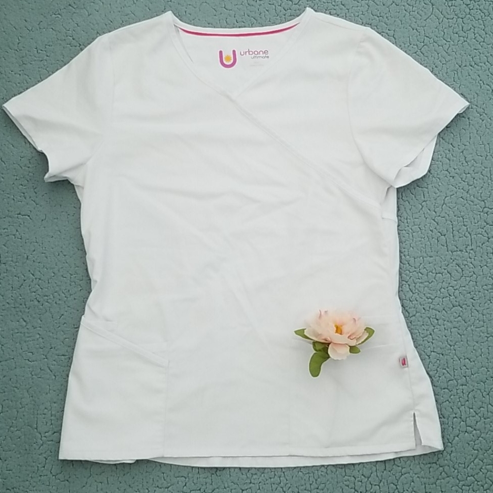 White Scrub Top